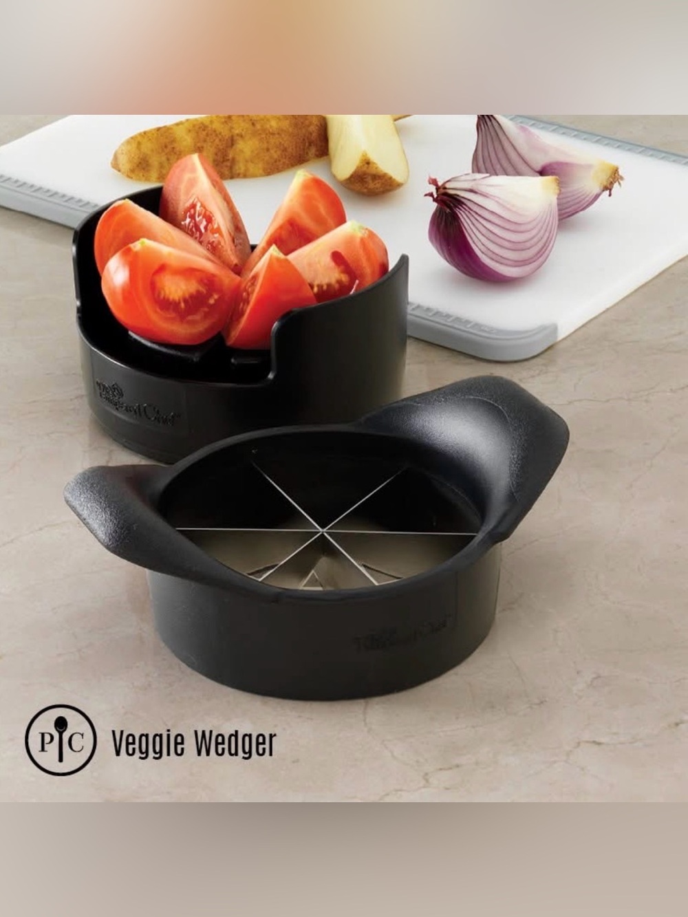 NIP - The Pampered Chef Veggie Wedger *Retired* Item # 2417